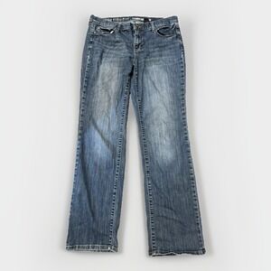 DKNY Jeans Women's Size 8 Blue‎ Soho Straight Mid Rise Medium Wash 33x29
